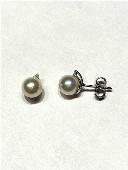 Ohrringe Oxygène Dame Perle in Weißgold Perla 8000040003 - 8000040003